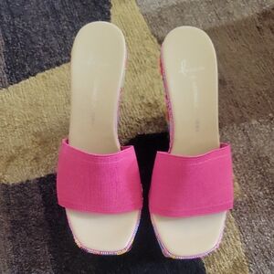 Donald J. Pliner Fuchsia Slide Sandals